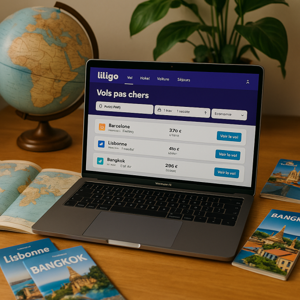 Utilisez Liligo pour dénicher des billets d'avion pas chers et voyager malin